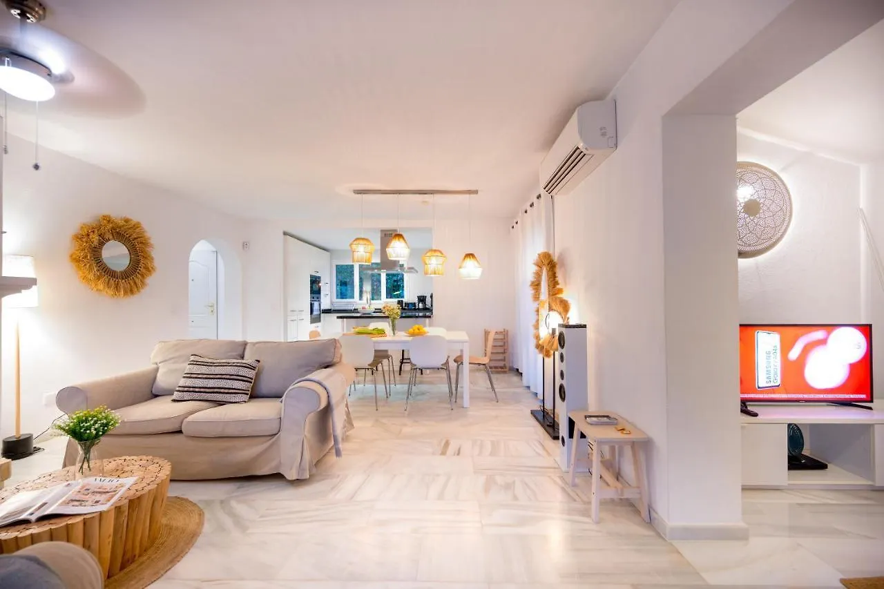 Villa Typical Beach House Las Chapas Playa With Heated Pool Marbella Spain