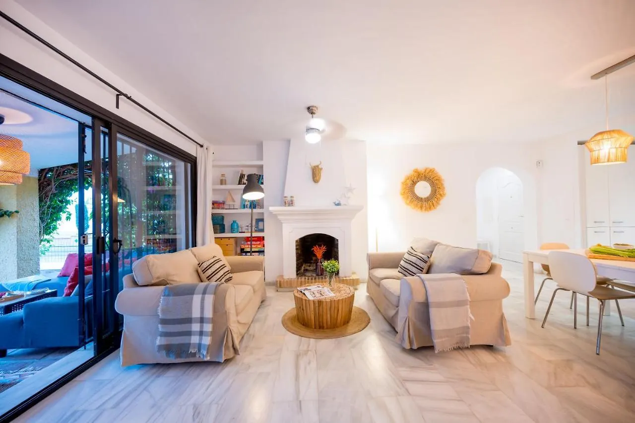 Typical Beach House Las Chapas Playa With Heated Pool Marbella Villa